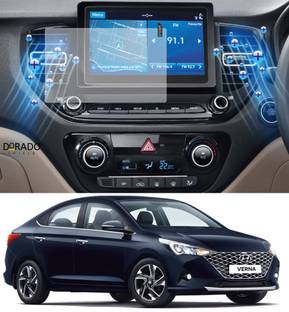 DORADO SHIELD Impossible Screen Guard for HYUNDAI VERNA 2020 (8 INCH) Car Infotainment System Accessories Unbreakable Screen Guard (Petrol & Diesel) (Transparent)