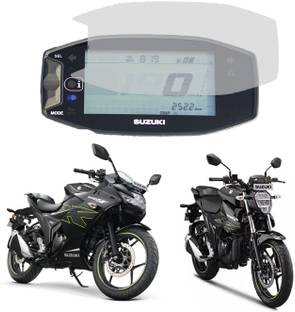 Zealsy Impossible Screen Guard for SUZUKI GIXXER SF 155 Screen Guard Protector Accessories Motorcycle Digital Console Speedometer- Clear