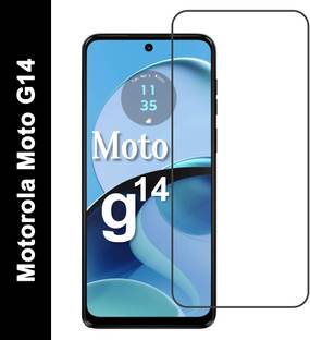 EITANSHA CREATION Edge To Edge Tempered Glass for MOTOROLA g14, Moto G14