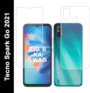 DESIBUZZ Front and Back Screen Guard for Tecno Spark 6 Go, Tecno Spark Go 2021