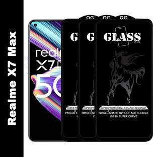 TWIGLO Edge To Edge Tempered Glass for REALME X7 MAX