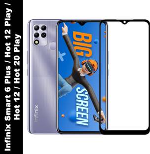 Flipkart SmartBuy Edge To Edge Tempered Glass for Infinix Hot 12 Play, Infinix Hot 12, Infinix Smart 6 Plus, Infinix Hot 20 Play