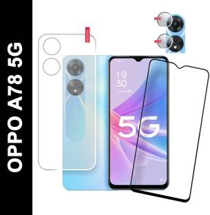 Olonga Front and Back Tempered Glass for OPPO A78 5G