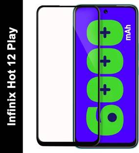 EASYBIZZ Edge To Edge Tempered Glass for Infinix Hot 12 Play
