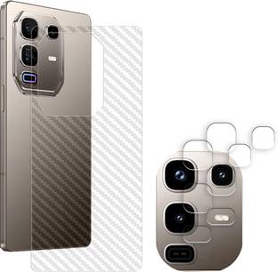 ARBAN Screen Guard for Infinix Note 50 Pro Plus 5G Camera Lens Glass Protector | Anti-Scratch | Edge to Edge Full Coverage | 9H Hardness (BACK CARBON FIBER SKIN + CAMERA LENS PROTECTOR)