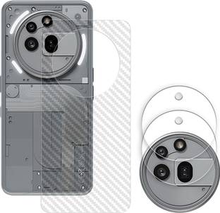 SOMTONE Screen Guard for Nothing Phone (3a) Pro 5G Camera Lens Glass Protector | Anti-Scratch | Edge to Edge Full Coverage | 9H Hardness (BACK CARBON FIBER SKIN + CAMERA LENS PROTECTOR)
