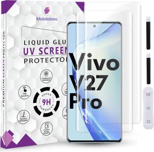 Mobilebies Screen Guard for Vivo V27 Pro Premium HD+ UV Glass Screen Protector