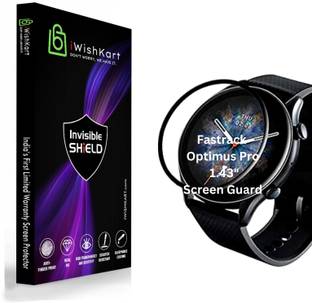 iWishKart Edge To Edge Screen Guard for Fastrack Optimus Pro, 1.43Inch, 3D Curved Original Screen Guard Protector (PMMA)| Edge to Edge Protection | NOT GLASS, Fasttrack OptimusPro