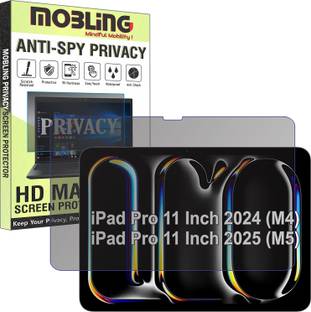 Mobling Screen Guard for Apple iPad Pro 11 2025 M5 & 2024 M4 (11" Inch Tab) (Privacy Matte Finish)