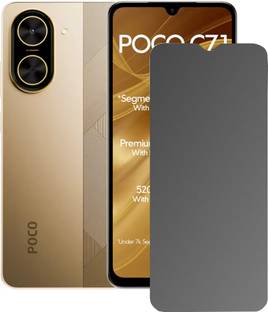 DVANK Screen Guard for POCO C71, (Flexible Unbreakable 9H ) Full Screen Coverage (Except Edges)