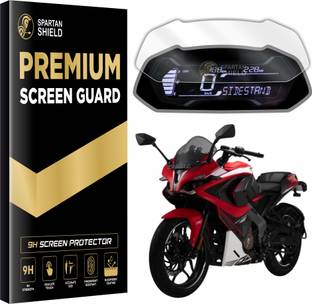 spartan shield Screen Guard for BAJAJ PULSAR RS 200 || 9H Instrument Cluster Protector || RS200 Bike Display Console Accessory 2025[Not Tempered Glass]
