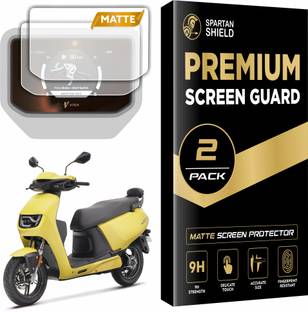 spartan shield Screen Guard for Hero Vida VX2 Go, Plus Electric Scooter MATTE, 5 INCH Instrument Console Screen Protector [2 PACK] | TFT Touchscreen Display Accessories for VidaVX2 EV Bike 2025 [Not Tempered Glass]