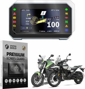 spartan shield Screen Guard for 5 INCH Motorcycle Carplay Android Auto Infotainment || Bike GPS Navigation TFT Display Protector || Instrument Consol