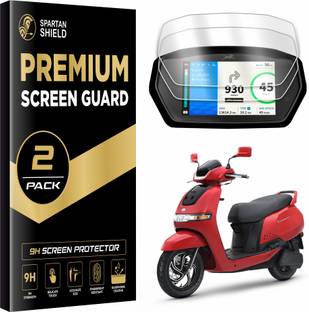 spartan shield Screen Guard for TVS iQube EV [2 PACK] || Anti Scratch 6 INCH LCD Instrument Cluster Protector || TVSiQube Electric Scooter Console Accessory [Not Tempered Glass]