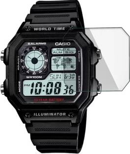 FCS Screen Guard for Casio Watch-AE-1200WH-1AVDF (D097), Youth ( AE-1200WH-1AVDF ) Digital Watch - For Men D097, Screen Protector