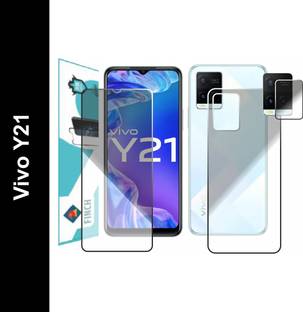 KANCHA Front and Back Tempered Glass for vivo Y21, Y21a, Y21e, Y21s, Y21t, Y33t, Y33S