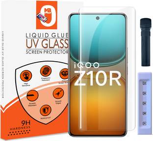 Maxboost Tempered Glass Guard for IQOO Z10R 5G UV Advanced Curved Screen Protector Guard with Easy Installation Kit