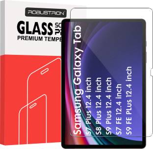 Robustrion Tempered Glass Guard for Samsung Tab S9 FE Plus 12.4 inch, Samsung Tab S9 Plus 12.4 inch, Samsung Tab S7 FE 12.4 inch