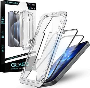 KARWAN Tempered Glass Guard for Apple iPhone 13,Apple iPhone 13 Pro,Apple iPhone 14