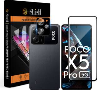 MS-Shield Tempered Glass Guard for POCO X5 Pro 5G, With Camera Lens Protector