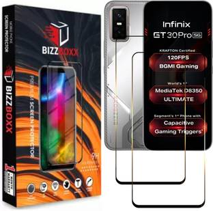 BizzBoxx Edge To Edge Screen Guard for Infinix GT 30 Pro 5G+, Infinix GT 30 Pro, Infinix GT30 Pro, GT 30 Pro, Precise Curved Edges, Scratch Guard, temper glass guard, screen guard, 6.78 Inch With Installation Kit