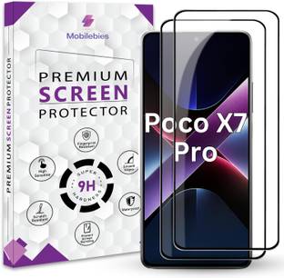 Mobilebies Tempered Glass Guard for Poco X7 Pro Premium Screen Protector Guard with Easy Installation Kit