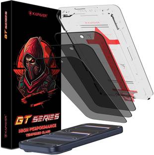 Kapaver Tempered Glass Guard for Apple iPhone 17 Pro, Apple iPhone 16 Pro, Apple iPhone 17