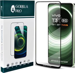 GORILLA PRO Tempered Glass Guard for Vivo T3x 5G, Realme Narzo 70X 5G
