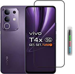 GORILLA PRO PLUS Tempered Glass Guard for Vivo T4X 5G Temper Glass Screen Protector Edge To Edge Full Coverage Screen Guard For Vivo T4X Tempered Glass