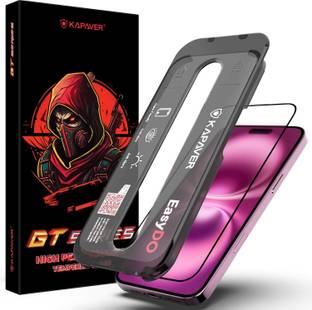 Kapaver Tempered Glass Guard for Apple iPhone 16 Plus