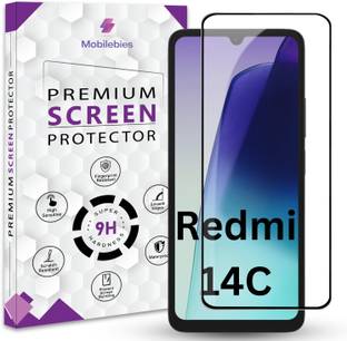 Mobilebies Tempered Glass Guard for Redmi 14C 5G Premium Screen Protector Guard with Easy Installation Kit