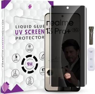 Qoisa Tempered Glass Guard for Realme 13 Pro Plus Advanced HD+ UV Privacy Screen Protector Guard | Edge to Edge Protection | Easy Installation Kit