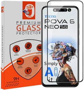 Maxboost Tempered Glass Guard for Tecno Pova 6 Neo 5G Premium Screen Protector Guard with Easy Installation Kit
