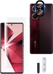KLAH Tempered Glass Guard for Vivo V29e 5G, With Camera Lens Protector