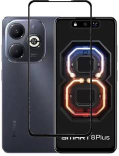 ALFA URBAN Tempered Glass Guard for Infinix Smart 8 Plus Edge To Edge HD+ Tempered Glass Full Screen Coverage with Easy Installation