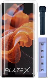 VZZR Tempered Glass Guard for Lava Blaze X, Lava Blaze X 5G - Advanced Borderless UV Curved Tempered Glass with Easy Installation Kit