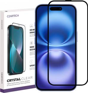 CZARTECH Tempered Glass Guard for Apple iPhone 16