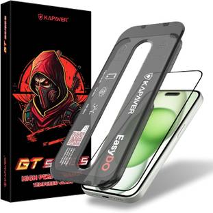 Kapaver Tempered Glass Guard for Apple iPhone 15 Plus