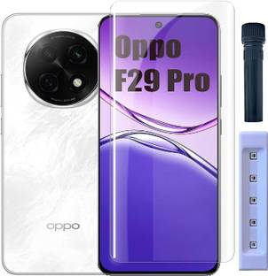 VZZR Tempered Glass Guard for OPPO F29 Pro, OPPO F29 Pro 5G - UV Tempered Glass Screen Protector with Easy Installation Kit
