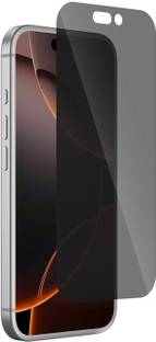 prozzile Tempered Glass Guard for iPhone 16 Pro Max, Privacy Screen Protector Tempered Glass, Anti-Spy, Fingerprint unlocking, Full coverage, Accessories, Case Friendly, Easy Installation