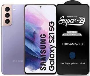 Mersal Edge To Edge Tempered Glass for Samsung Galaxy S21 5G, Super D+ with Perfect access Fingerprint Scanner Screen Protector with Easy Installation Kit