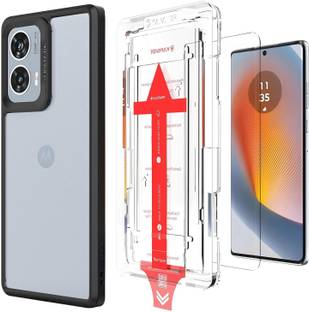 Kapaver Tempered Glass Guard for Motorola Edge 50 Fusion, Motorola G85 5G