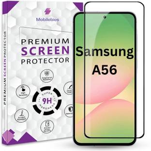 Mobilebies Tempered Glass Guard for Samsung A56 Premium Screen Protector Guard with Easy Installation Kit