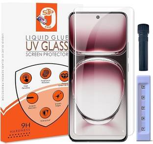 STP FEEL Tempered Glass Guard for Oppo Reno 12 5G UV Advanced Curved Screen Protector Guard with Easy Installation Kit