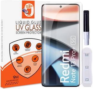 Maxboost Tempered Glass Guard for Redmi Note 13 Pro Plus/ Lava Blaze Curve 5G UV Premium Curved Screen Protector Guard with Easy Installation Kit
