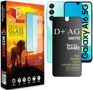 BizzBoxx Tempered Glass Guard for Samsung Galaxy A16 5G, Samsung A16, Sam A 16, Samsung A16 D+ AG Matte, temper glass, Matte temper glass, screen guard, temper glass, D+ AG Matte, With Camera Cut