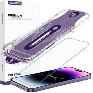 CZARTECH Tempered Glass Guard for Apple iPhone 14 Pro