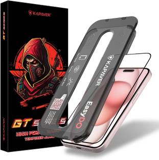 Kapaver Tempered Glass Guard for Apple iPhone 15