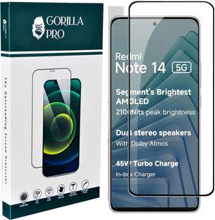 GORILLA PRO Tempered Glass Guard for REDMI Note 14, REDMI Note 14 5G