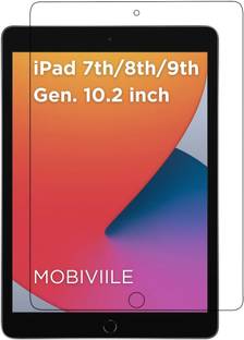 MOBIVIILE Tempered Glass Guard for iPad 9th Gen 10.2 inch, iPad 8th Gen 10.2 inch, iPad 7th Gen 10.2 inch